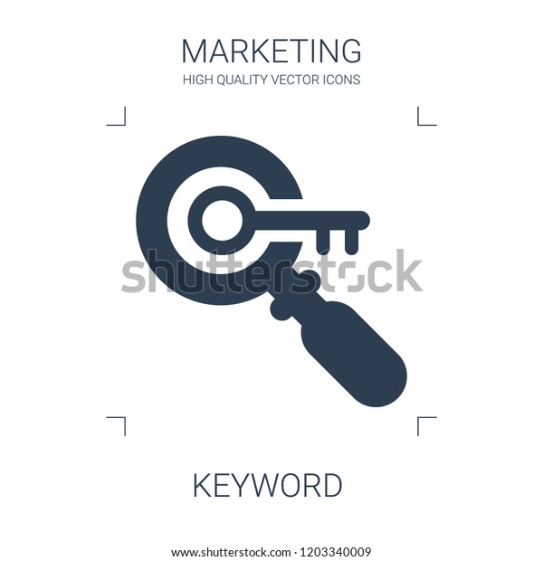 Keyword Icon High Quality Filled Keyword Stock Vector Royalty Free