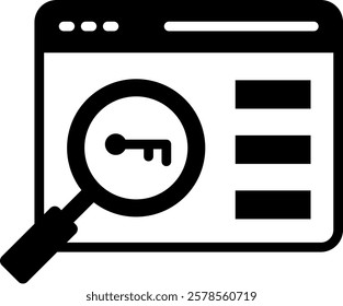 Keyword Icon Mixed Vector Illustration