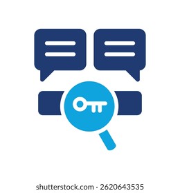 Keyword-Symbol Gemischte Vektorgrafik