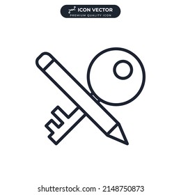 keyword icon symbol template for graphic and web design collection logo vector illustration
