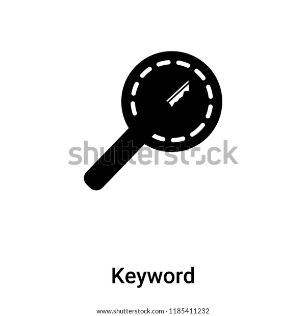 Keyword Icon Vector Isolated On White Stock Vector Royalty Free