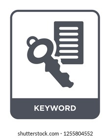 keyword icon vector on white background, keyword trendy filled icons from Internet security and networking collection, keyword simple element illustration