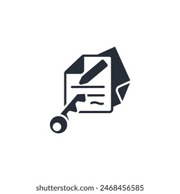 Keyword icon. vector.Editable stroke.linear style sign for use web design,logo.Symbol illustration.