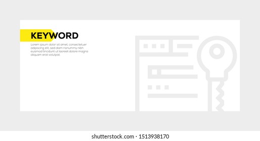 KEYWORD AND ILLUSTRATION ICON CONCEPT