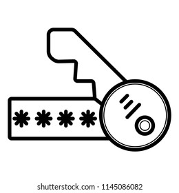keyword, passkey vector icon