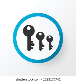Keyword ranking icon symbol. Premium quality isolated key sorting element in trendy style.