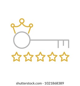 Keyword ranking vector icon