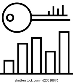 Keyword and Ranking Vector Icon