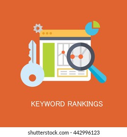 Keyword Rankings Vector Icon