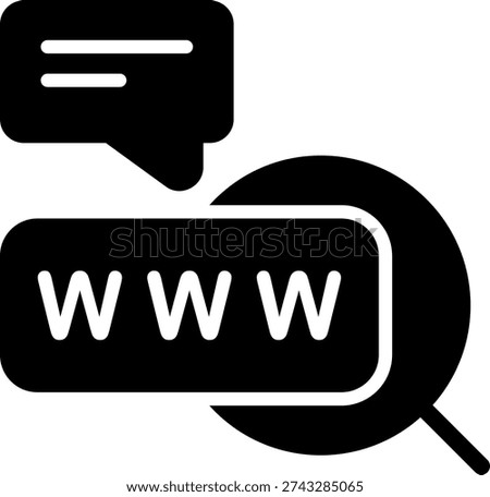 Keyword Research Black Icon Design