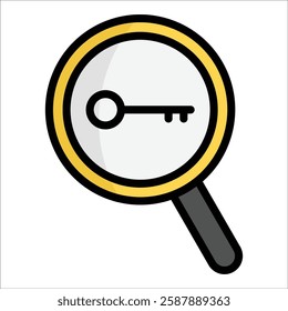 Keyword Research Icon Element For Design