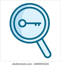 Keyword Research Icon Element For Design