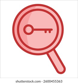 Keyword Research Icon Element For Design