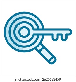 Elemento De Ícone De Pesquisa De Palavra-Chave Para Design