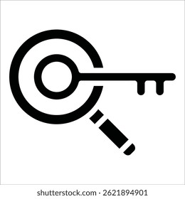 Keyword Research Icon Element For Design