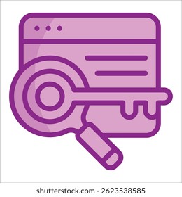 Keyword Research Icon Element For Design