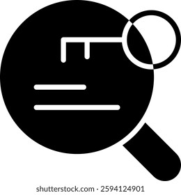 Keyword Research Icon for SEO Strategy and Website Optimization