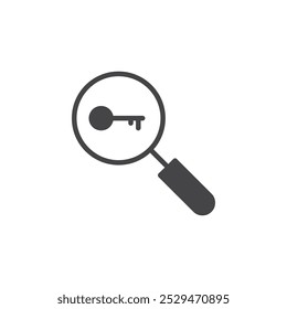 Keyword research icon simple vector symbol