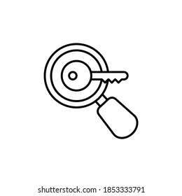 Keyword Research icon in vector. Logotype