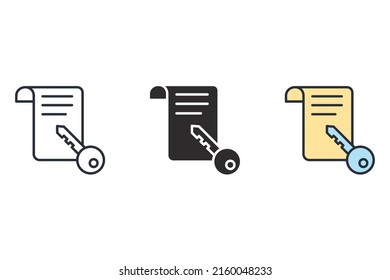 Símbolo de símbolo de la investigación de palabras clave elementos vectores para la web de infografía