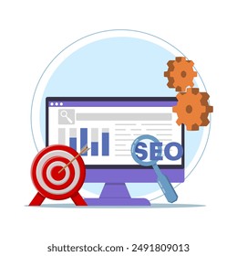 Concepto de herramienta de investigación de Palabra clave, informe de análisis de Palabra clave, informe de análisis de Palabra clave, Palabras claves SEO dominando los resultados de los motores de búsqueda, costos de Palabra clave SEO para publicidad digital o campañas de pago por Hacer clic.