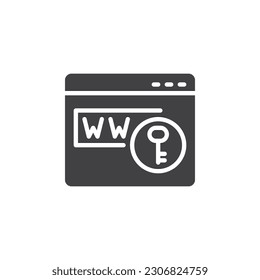 Keyword research vector icon. filled flat sign for mobile concept and web design. Website keyword glyph icon. Symbol, logo illustration. Vector graphics