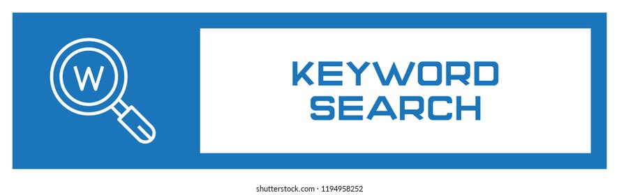 Keyword Search Fill Icon Concept
