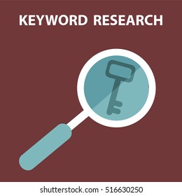 Keyword search, Finding The Keyword vector illustration