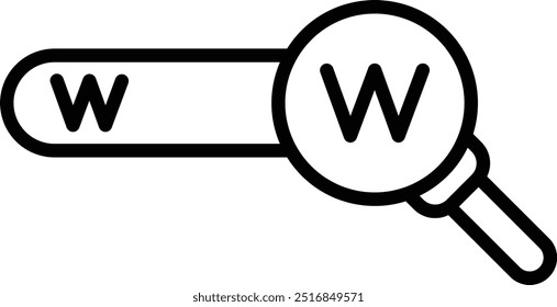 Keyword Search icon design for personal commercial use