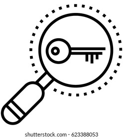 Keyword Search Vector Icon