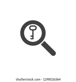 https www shutterstock com image vector keyword search vector icon filled flat 1298526364