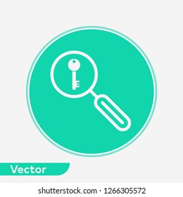 Keyword search vector icon sign symbol