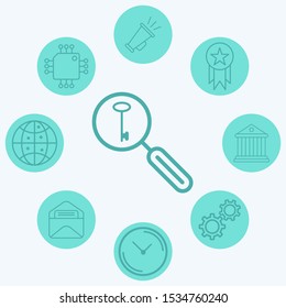 Keyword search vector icon sign symbol