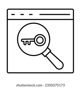 Keyword searching Vector icon which can easily modify or edit  

