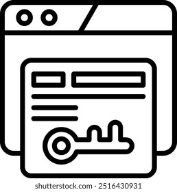 Keyword Stuffing Line Vector Icon Design