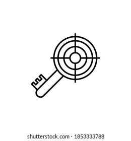 Keyword Targeting icon in vector. Logotype