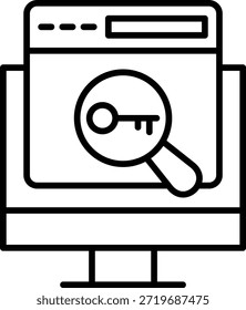 Schlagwort-Vektorsymbol. Kann für Druck-, Mobil- und Web-Anwendungen verwendet werden.