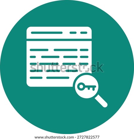 Keyword Vector Icon Design Illustration