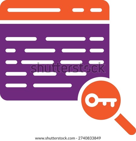 Keyword Vector Icon Design Illustration