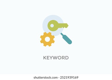 Keyword Vector Icon Or Logo Illustration