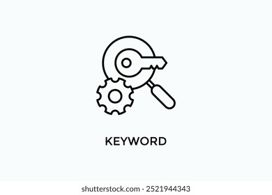 Keyword Vector Icon Or Logo Illustration