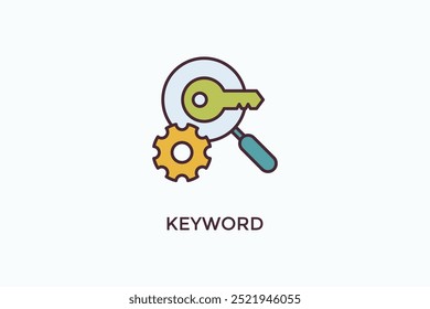 Keyword Vector Icon Or Logo Illustration