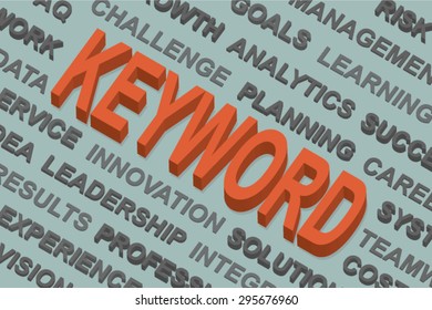 Keyword word cloud ,business concept