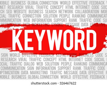 KEYWORD word cloud, business concept