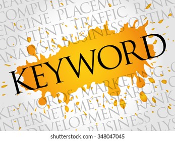 KEYWORD word cloud, business concept