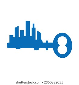 Keywords Builder Flat Blue Icon Isolate On White Background Vector Illustration | Seo Icons