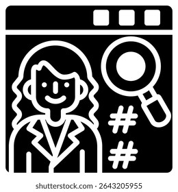 Elemento De Ícone De Palavras-Chave Para Design