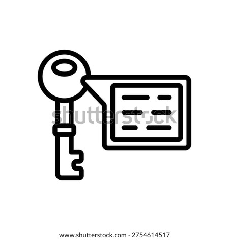 Keywords Icon, Line Vector graphics