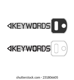 keywords illustration design in the key form