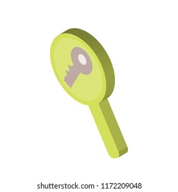 Keywords isometric left top view 3D icon